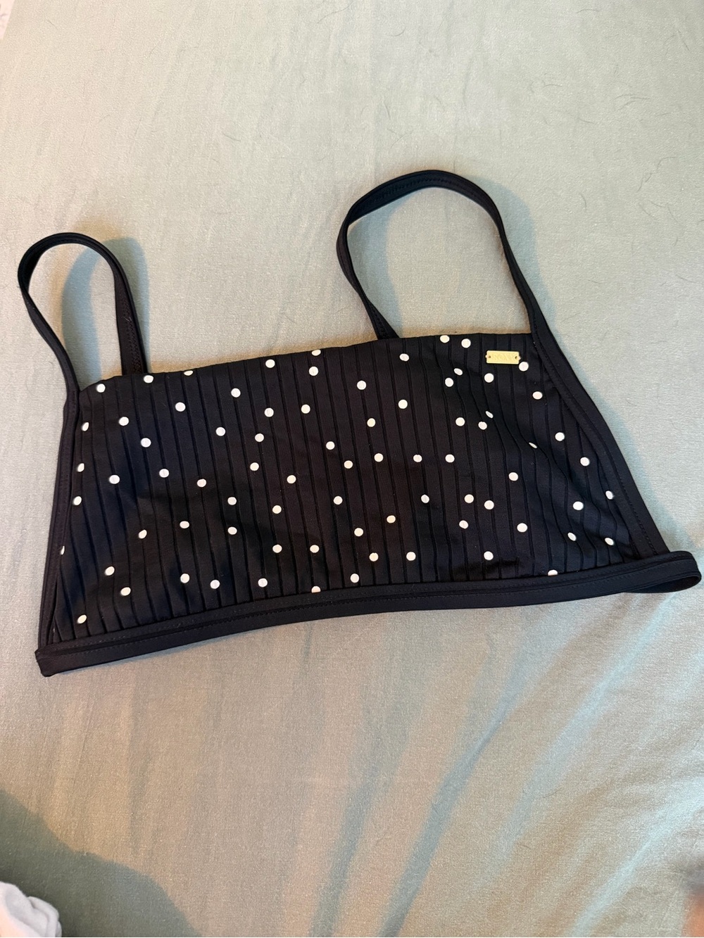 Roxy Black Polka Dot Bikini Top